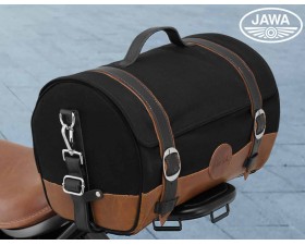 MOTOBRAŠNA ZADNÍ VELKÁ (NA ZADNÍ NOSIČ) - ČERNO-HNĚDÁ - ORIGINÁL - JAWA PÉRÁK